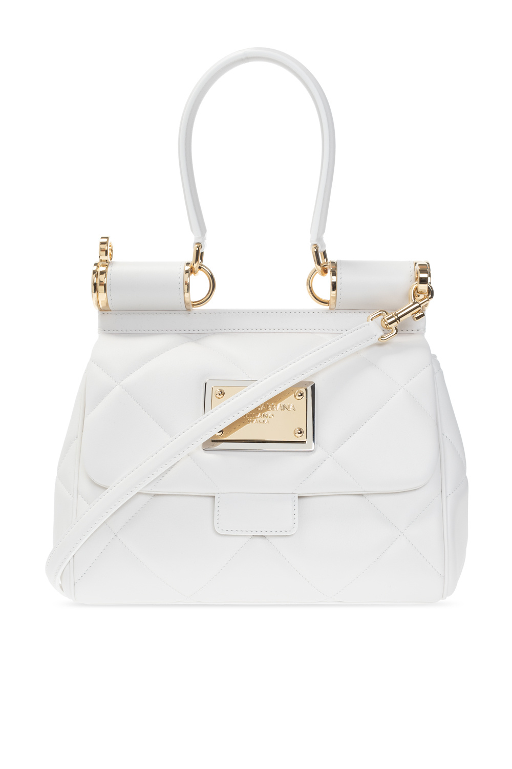 DOLCE & GABBANA Miss Sleek buy Bianco Tote Shoulder Bag. Large. RT $ 2300.